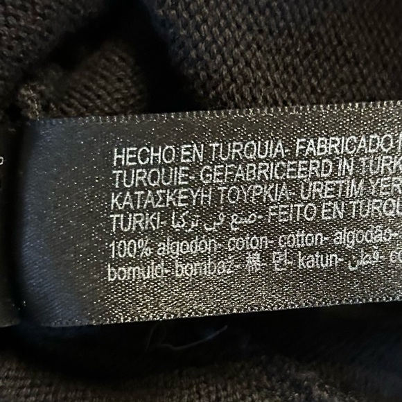 Massimo Dutti Sleeveless Contrast Sweater Knit Tank Top Women’s Large in Black - Picture 8 of 8